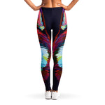 Colorful Siberian Husky Print Women's Leggings