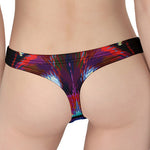 Colorful Siberian Husky Print Women's Thong
