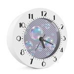 Colorful Soap Bubble Print Alarm Clock