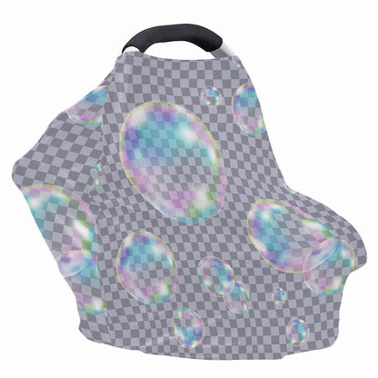 Colorful Soap Bubble Print Baby Seat Cover