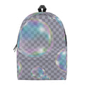Colorful Soap Bubble Print School Backpack