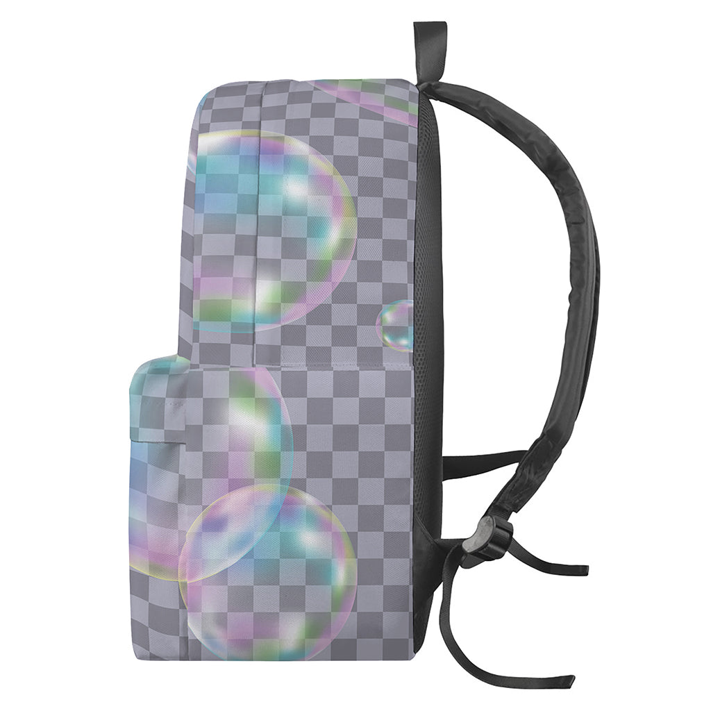 Colorful Soap Bubble Print Backpack