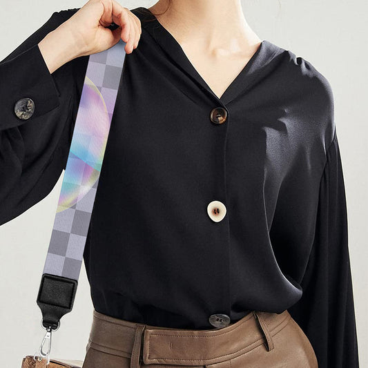 Colorful Soap Bubble Print Bag Strap