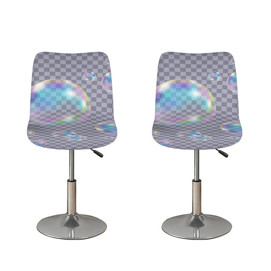 Colorful Soap Bubble Print Bar Stool Covers