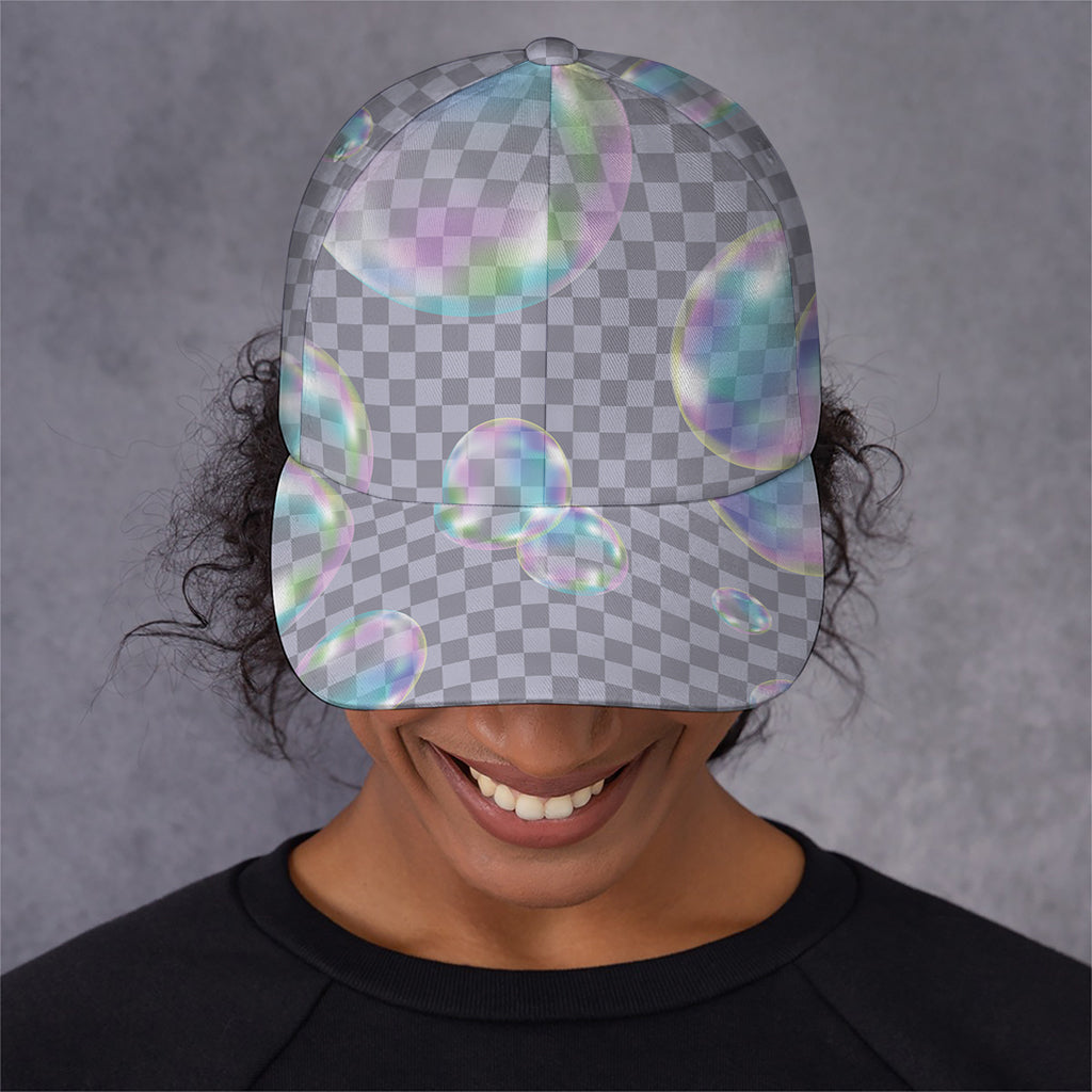 Colorful Soap Bubble Print Baseball Cap