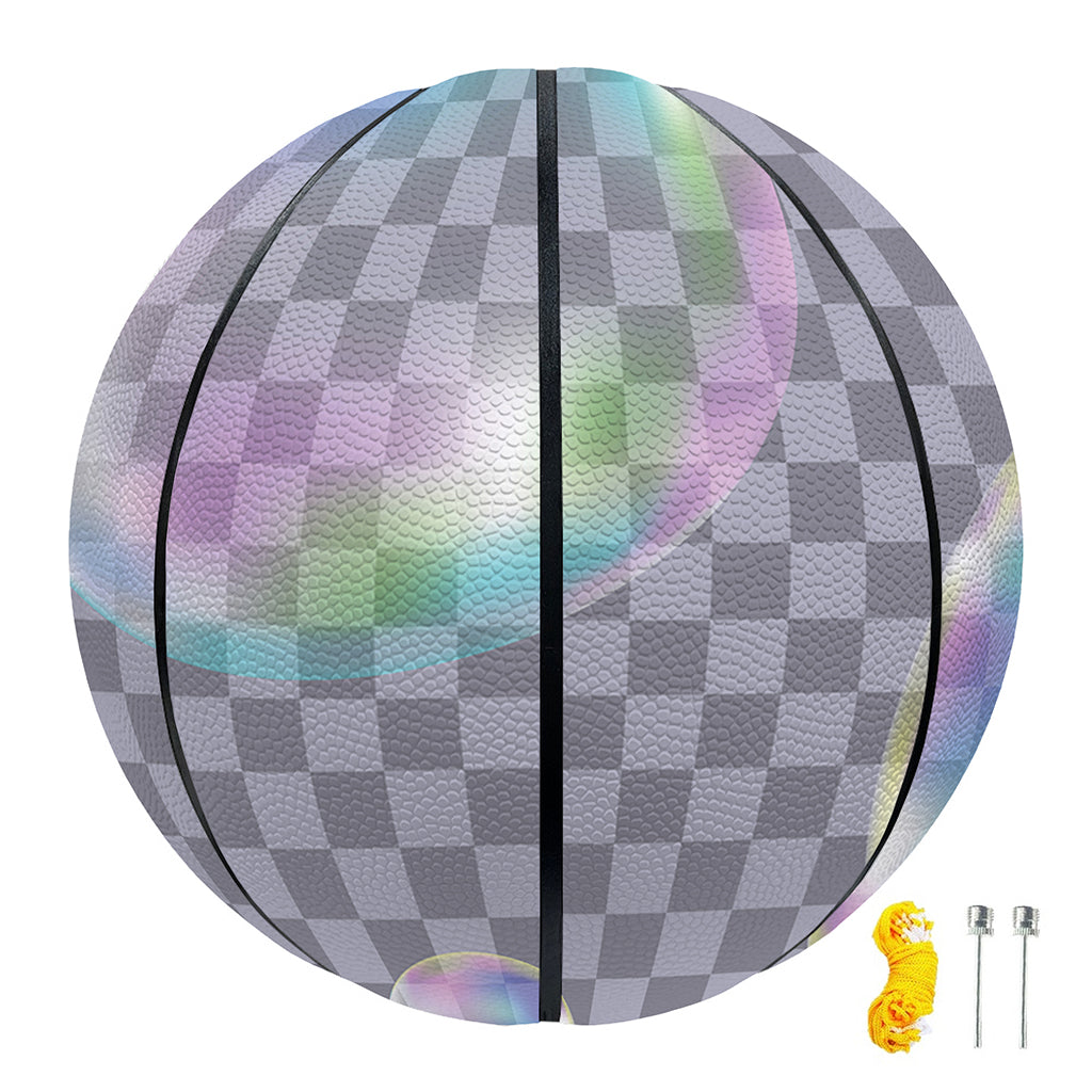 Colorful Soap Bubble Print Basketball