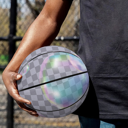 Colorful Soap Bubble Print Basketball