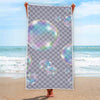 Colorful Soap Bubble Print Beach Towel