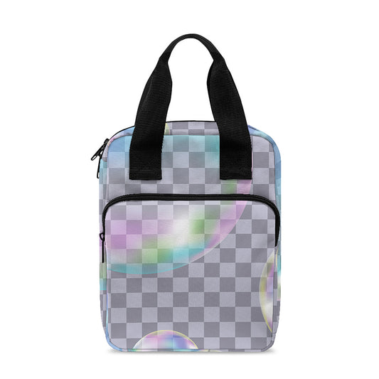 Colorful Soap Bubble Print Bible Tote Bag