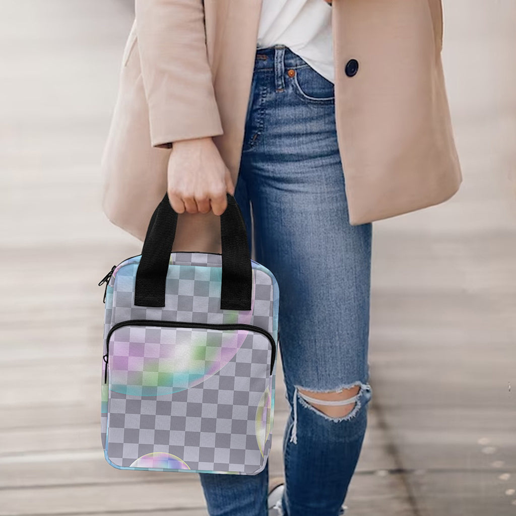 Colorful Soap Bubble Print Bible Tote Bag