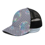 Colorful Soap Bubble Print Black Mesh Trucker Cap