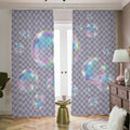 Colorful Soap Bubble Print Dimout Pencil Pleat Curtains