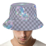 Colorful Soap Bubble Print Bucket Hat