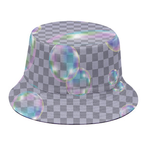 Colorful Soap Bubble Print Bucket Hat