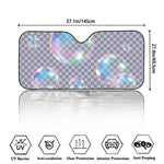 Colorful Soap Bubble Print Car Windshield Sun Shade