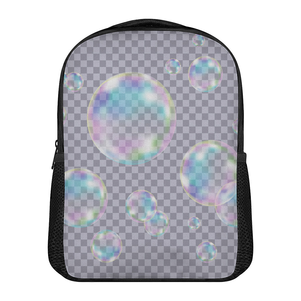 Colorful Soap Bubble Print Casual Backpack