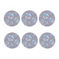Colorful Soap Bubble Print Coaster Set