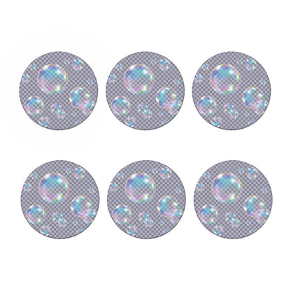 Colorful Soap Bubble Print Coaster Set