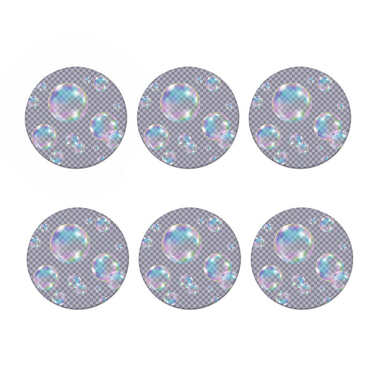 Colorful Soap Bubble Print Coaster Set