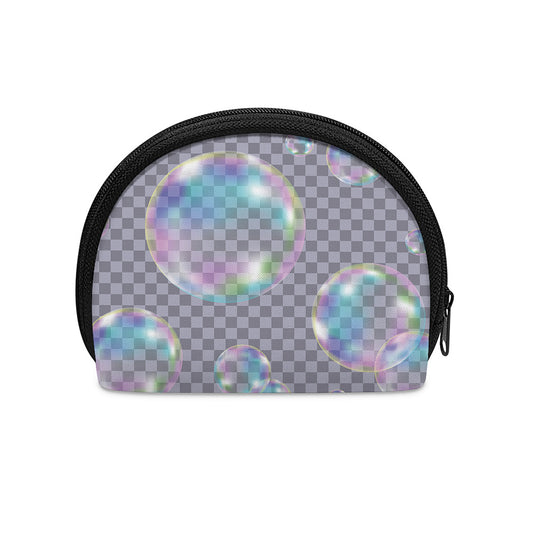 Colorful Soap Bubble Print Coin Purse