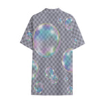 Colorful Soap Bubble Print Cotton Hawaiian Shirt