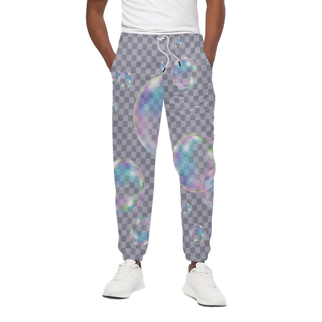 Colorful Soap Bubble Print Cotton Pants