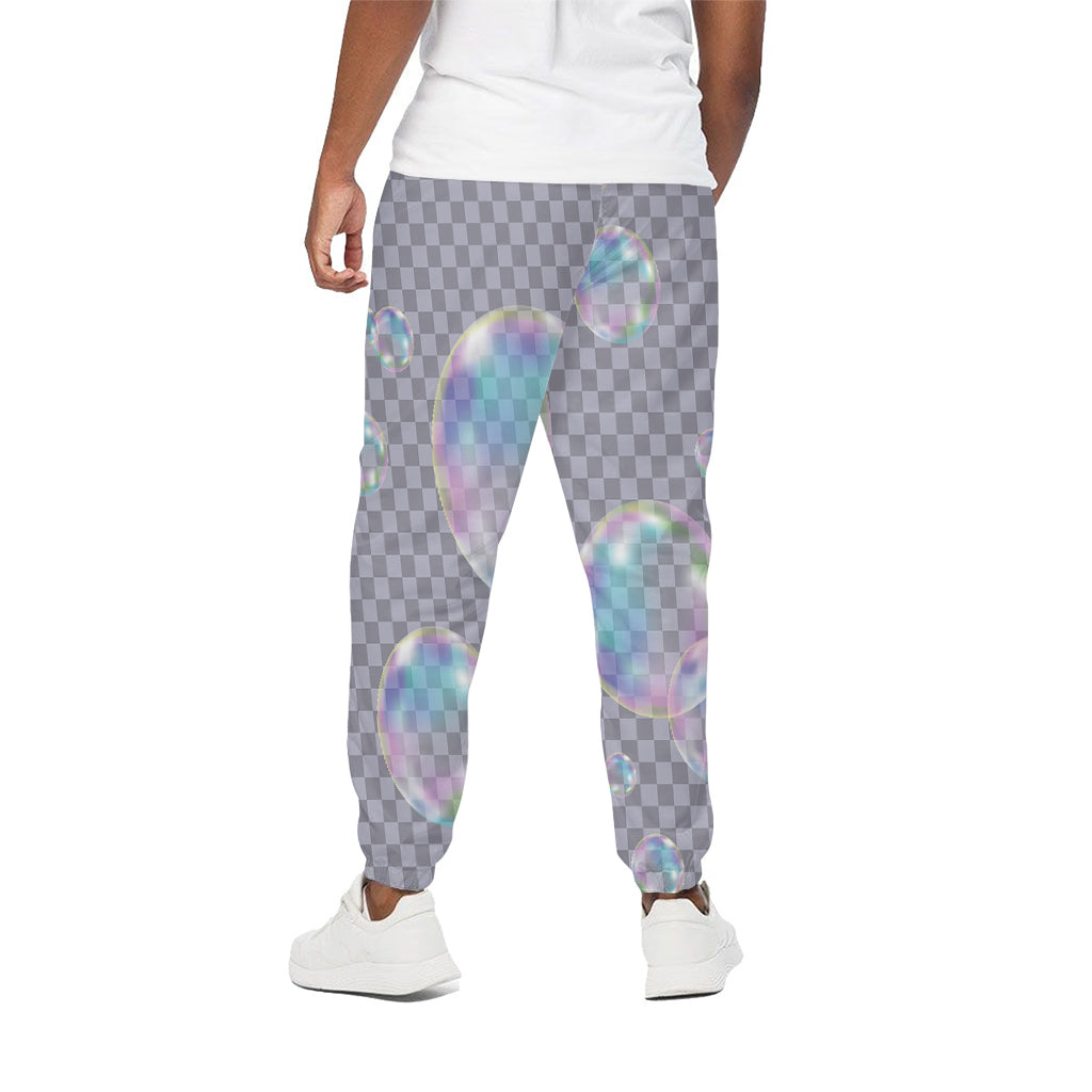 Colorful Soap Bubble Print Cotton Pants