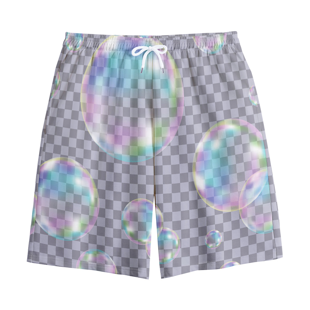 Colorful Soap Bubble Print Cotton Shorts