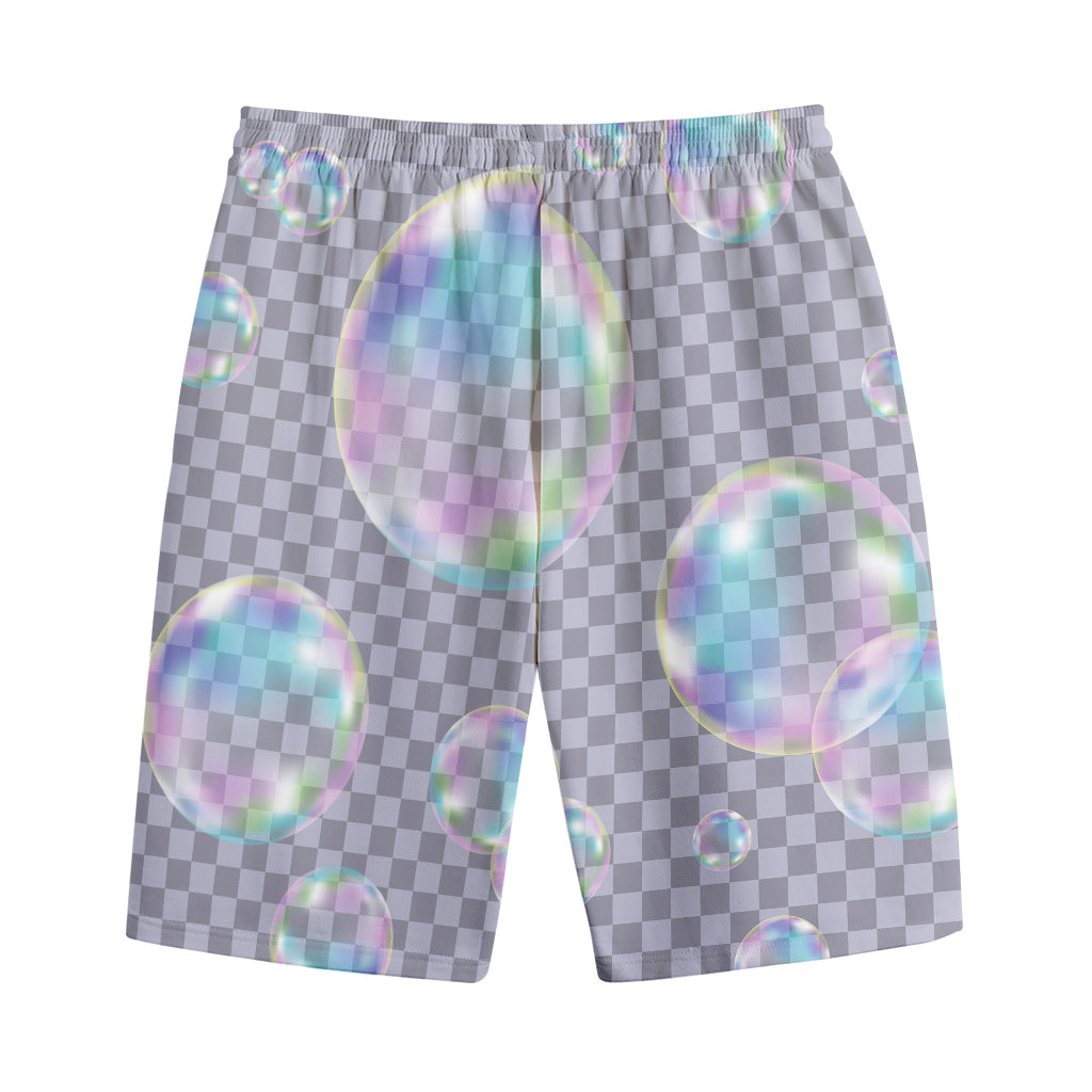 Colorful Soap Bubble Print Cotton Shorts