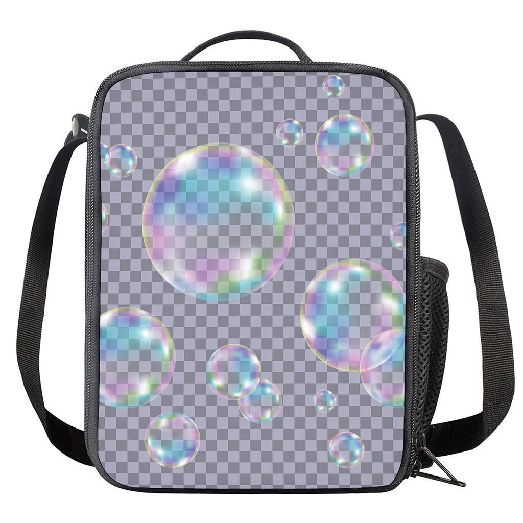 Colorful Soap Bubble Print Crossbody Lunch Bag