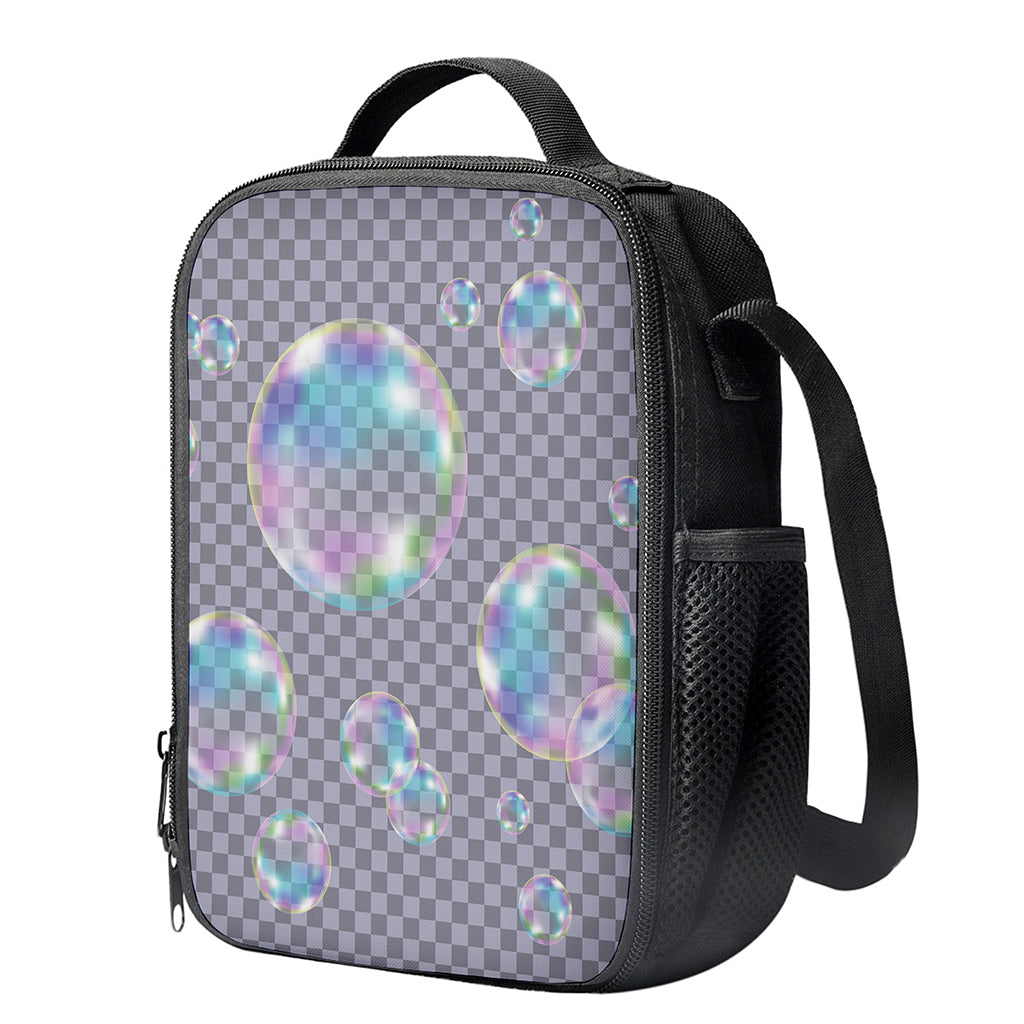 Colorful Soap Bubble Print Crossbody Lunch Bag