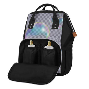 Colorful Soap Bubble Print Diaper Bag