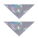 Colorful Soap Bubble Print Dog Bandana