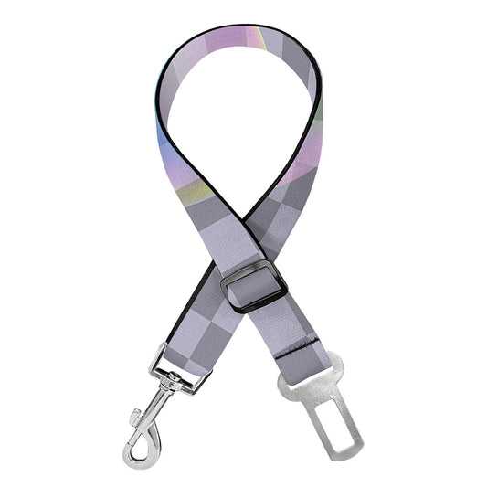 Colorful Soap Bubble Print Dog Seat Belt