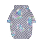 Colorful Soap Bubble Print Dog Zip Up Hoodie