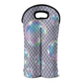 Colorful Soap Bubble Print Double Neoprene Wine Tote