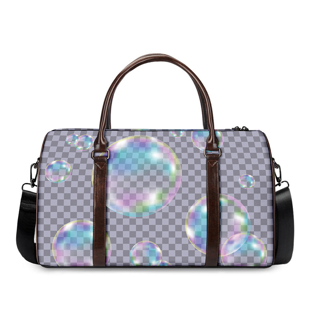Colorful Soap Bubble Print Duffle Bag