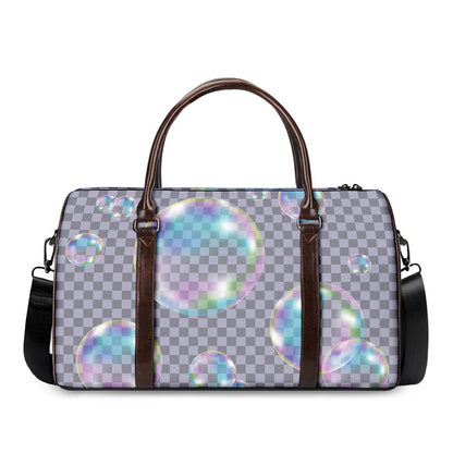 Colorful Soap Bubble Print Duffle Bag