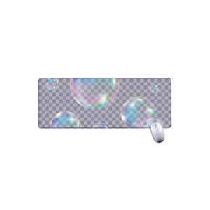 Colorful Soap Bubble Print Extended Mouse Pad