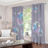 Colorful Soap Bubble Print Extra Wide Grommet Curtains