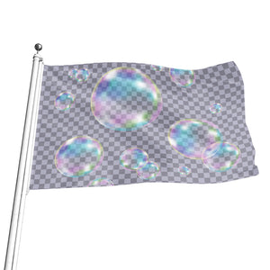 Colorful Soap Bubble Print Flag