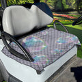 Colorful Soap Bubble Print Golf Cart Seat Cover