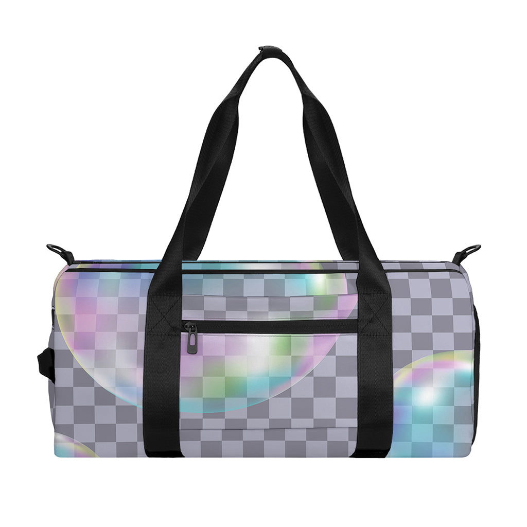 Colorful Soap Bubble Print Gym Bag