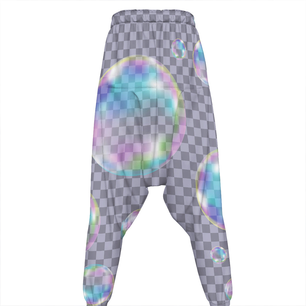 Colorful Soap Bubble Print Hammer Pants