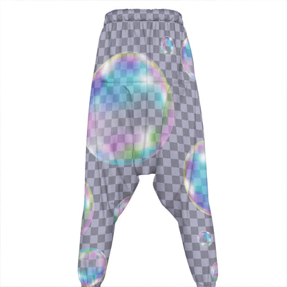 Colorful Soap Bubble Print Hammer Pants