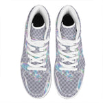 Colorful Soap Bubble Print High Top Leather Sneakers