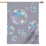 Colorful Soap Bubble Print House Flag