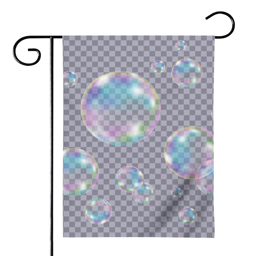 Colorful Soap Bubble Print House Flag