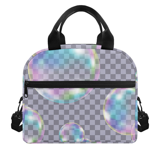Colorful Soap Bubble Print Insulated Lunch Bag