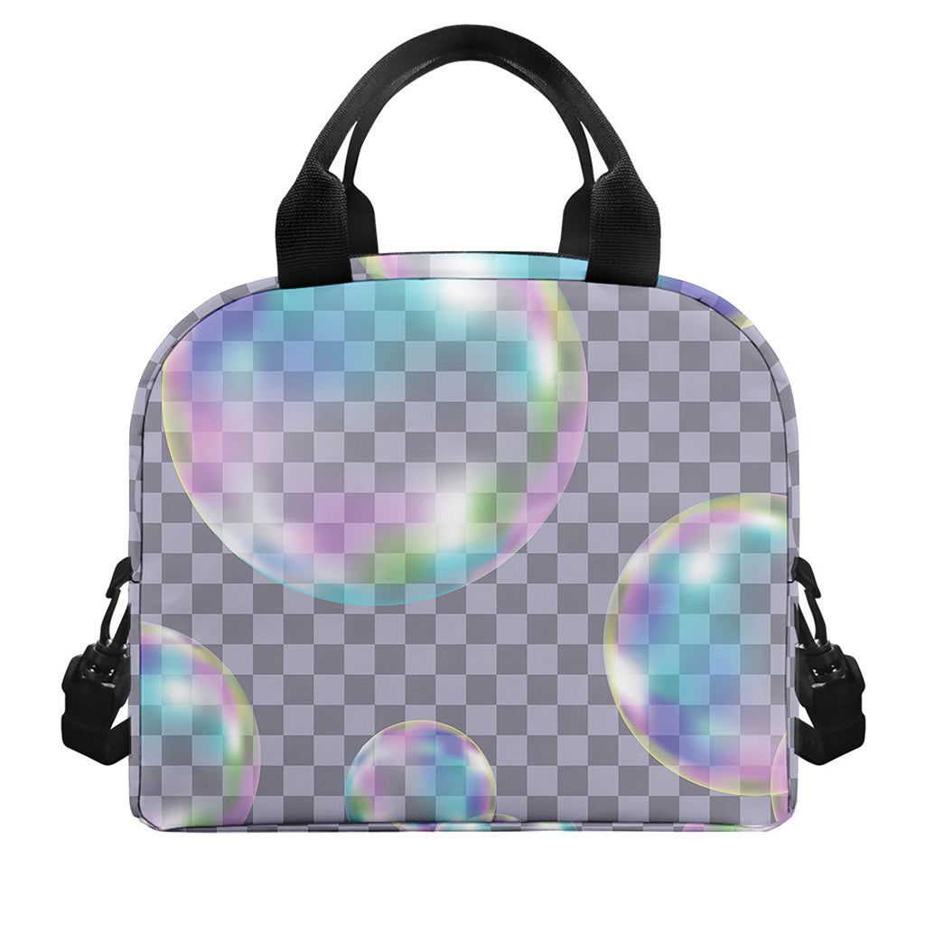 Colorful Soap Bubble Print Insulated Lunch Bag